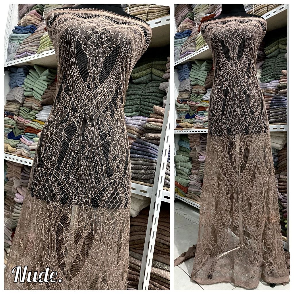 kain brukat chantily.kebaya bali.nude