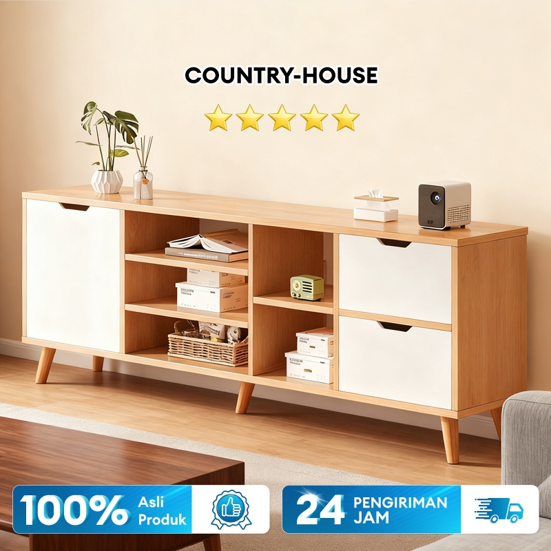 COUNTRY-HOUSE Meja TV Minimalis TV Rak Tv Kabinet TV Tinggi Lemari Tv Kabinet Tv Modern Meja TV