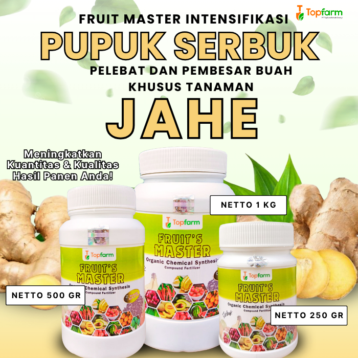 Pupuk Serbuk Jahe / Pupuk Pembesar Umbi Jahe / Pupuk Khusus Tanaman Jahe / Pupuk Memperbesar Rimpang