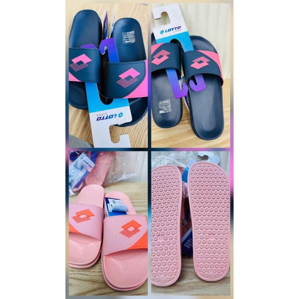 Sandal Lotto Edelyn(F) Orange/Navy/Purple Wanita Original Sale SportStation
