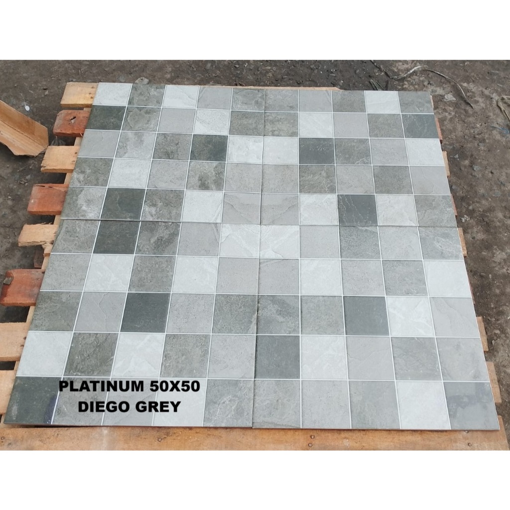 KERAMIK LANTAI KASAR 50X50 PLATINUM DIEGO GREY KW A KERAMIK LANTAI KASAR KERAMIK LANTAI 50X50 KERAMI