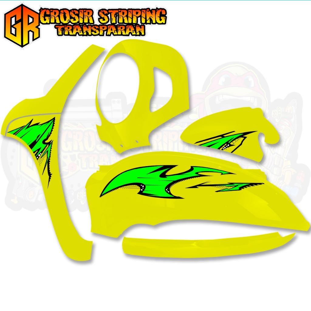 STRIPING SCOOPY VARIASI SIMPLE BAHAN TRANSPARAN