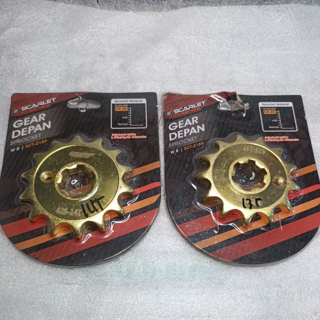 gear depan Yamaha wr 155 428-13T 428-14T  428-15T