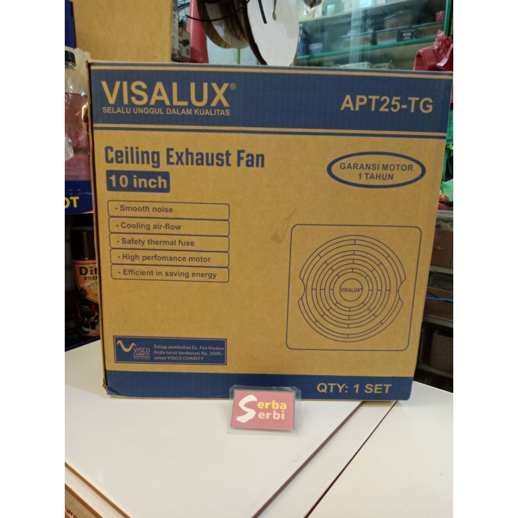 *APT 25-TG VISALUX*Kipas ceiling exhaust fan 10" plafon