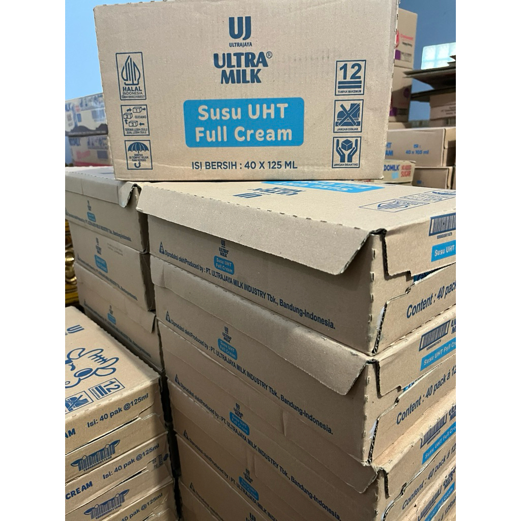 ULTRA MILK Susu UHT 125ml Fullcream 1 karton (40pcs)