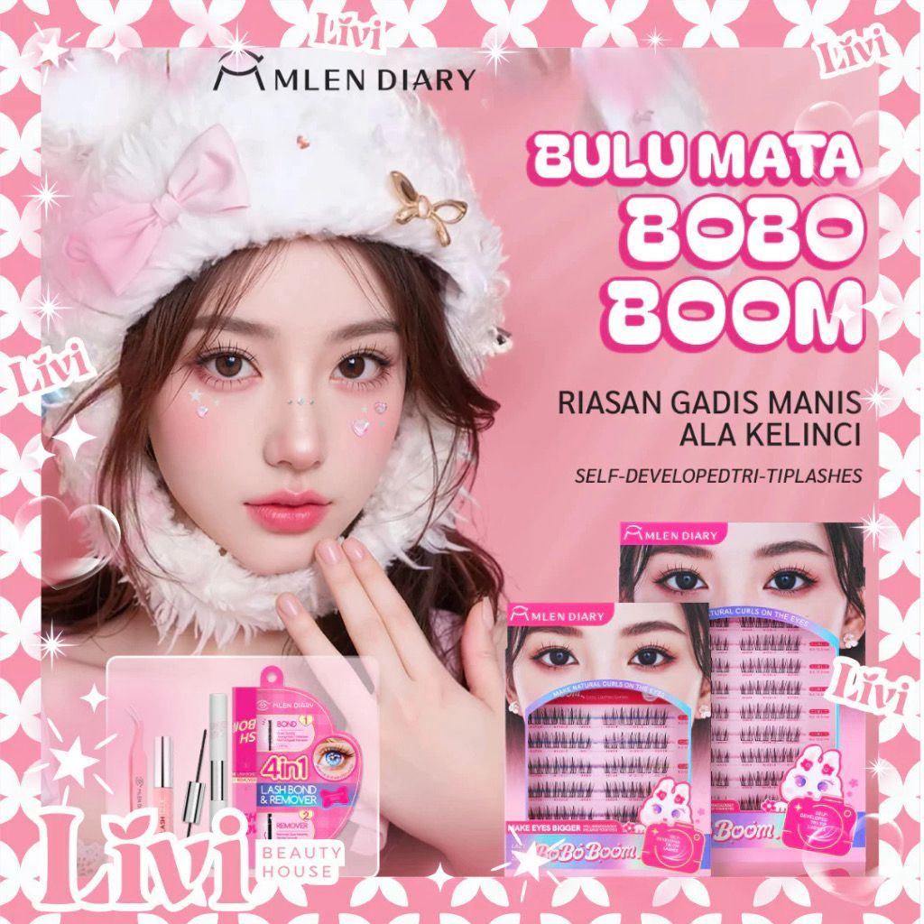 Mlen Diary BoBo Boom Make Eyes Bigger Eyelashes Bulu Mata Palsu