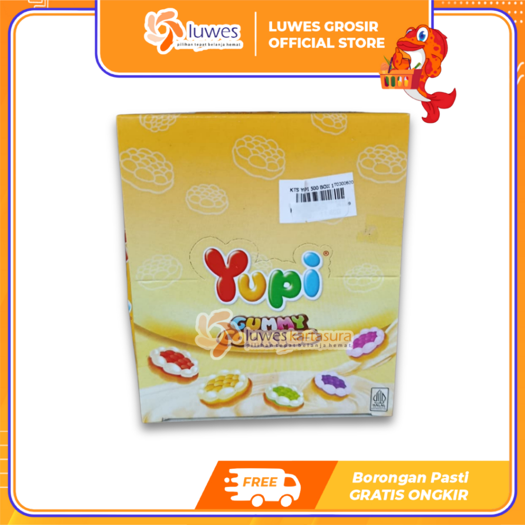 [GROSIR] Yupi Gummy Cookies Box Isi 24pcs Permen Yupi Candy Murah
