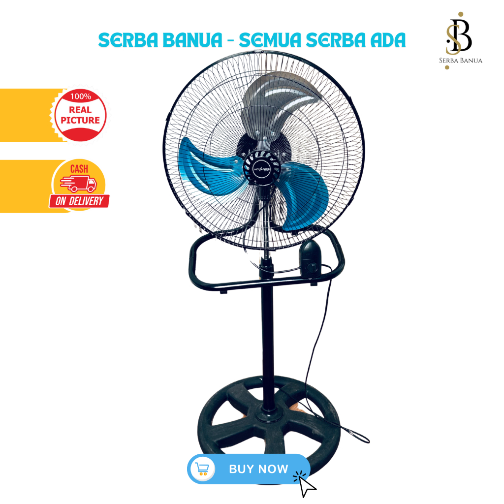 Kipas angin besi tornado berdiri merk Hachida tipe IF1818