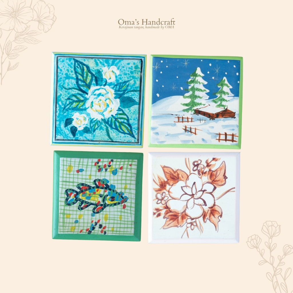 TATAKAN GELAS KAYU / ALAS GELAS MANGKOK PIRING / SOUVENIR PERNIKAHAN UNIK