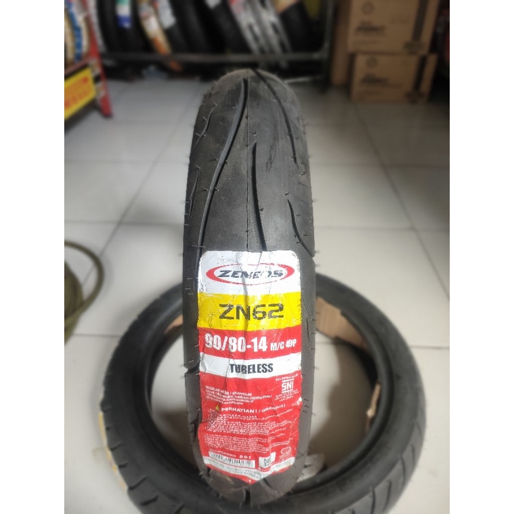 zeneos zn 62 ukuran 90/80 ring 14 tubles