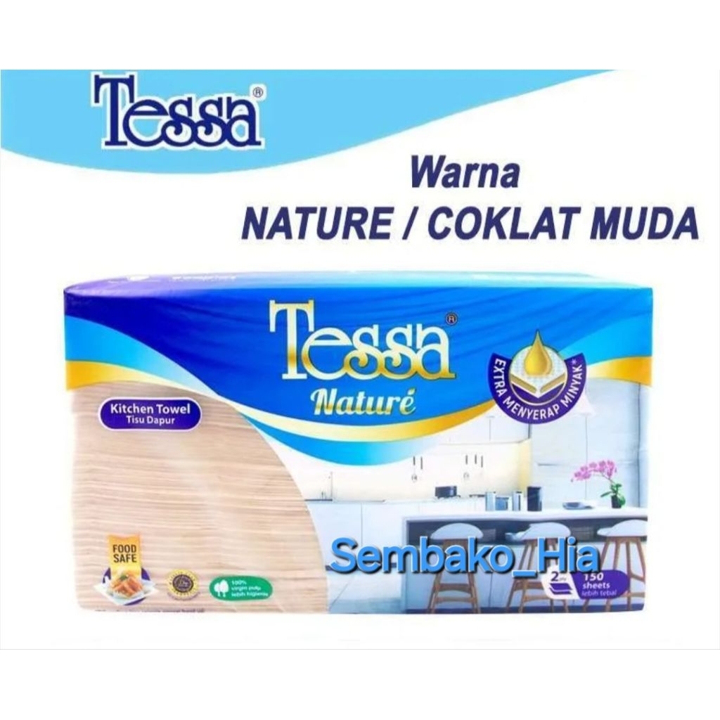 Tessa Facial Tissue Nature 120sheet 3ply