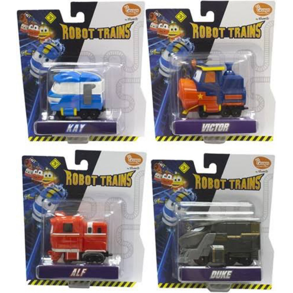 Mainan Anak ROBOT TRAINS Bis Hadiah Chaki mobil Kids Meal CFC MCD Bus Train Alf Kay Harold Silverlit