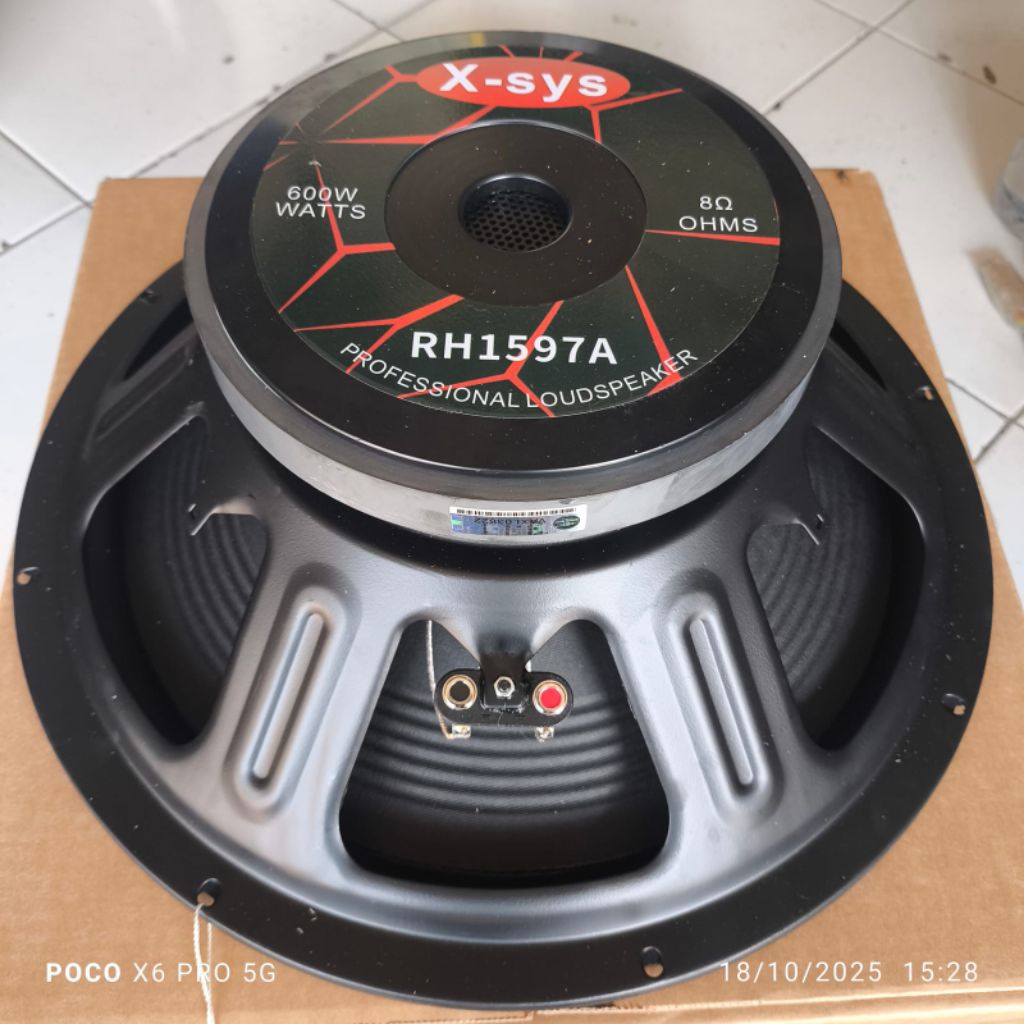 X-SYS RH1597A SPEAKER KOMPONEN 15 INCH
