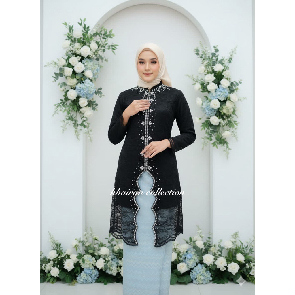 Kebaya Tunik Brokat Payet Modern Elegan Dan Mewah - Baju Pesta Wisuda Dan Kondangan Terbaru 2025