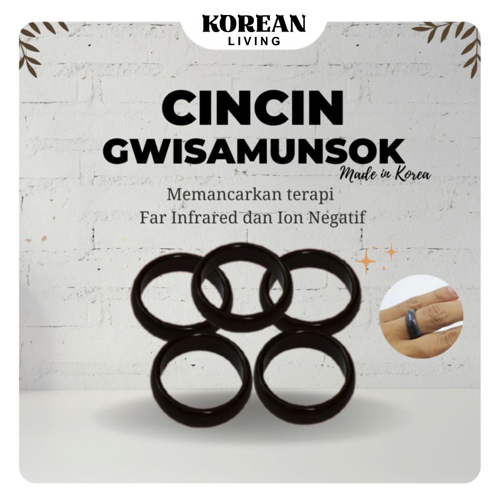 Cincin Kesehatan (GWISAMUNSOK) 100% Original Made in Korea