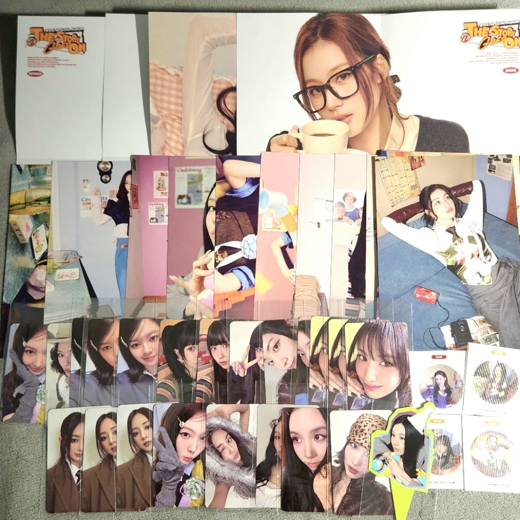 TWICE Photocard / Postcard / Folded Poster / Paper Topper /Seal sticker  - Official from Album TEN :