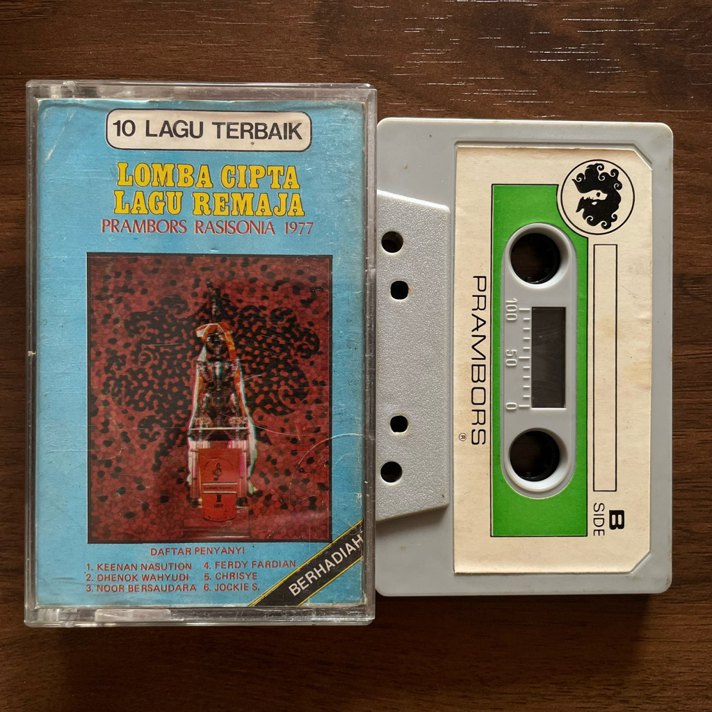 Kaset pita - Prambors Rasisonia 1977 - Lomba cipta lagu remaja