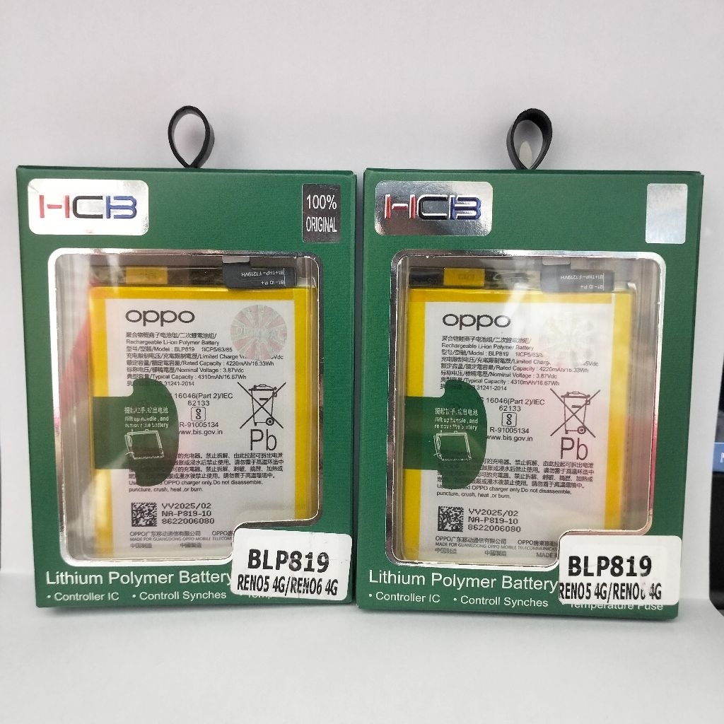 BATERAI BATRE ORIGINAL OPPO BLP819 OPPO RENO5 4G ORIGINAL BATRE