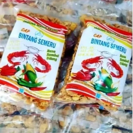 MARNING KERIPIK JAGUNG MANIS PEDAS CAP BINTANG SEMERU 100GR