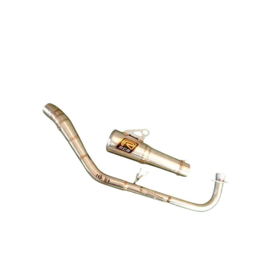Knalpot rcb akra leher kolong jupiter z.Vega r.Supra.Grend.Cripton.Smes.Shogun