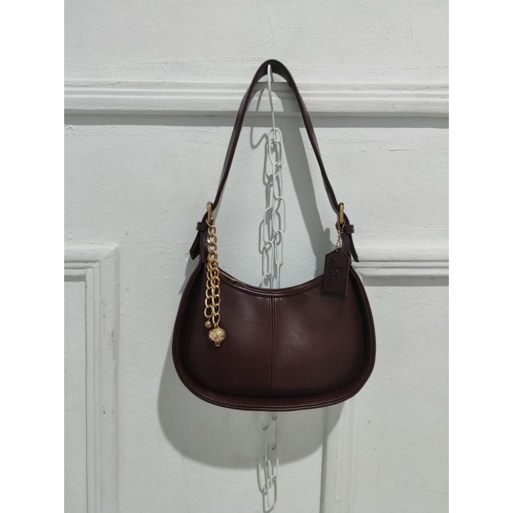 aruna akaci bag burgundy tas bahu wanita