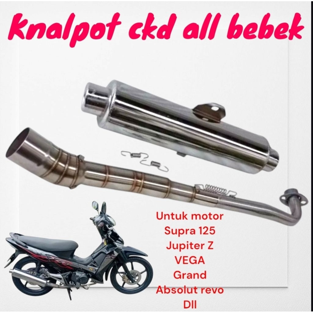 KNALPOT CKD STANDAR JUPITER Z VEGA GRAND ASTREA ALL BEBEK KNALPOT CKD BOBOK JUPITER Z SUPRA 125 BLAD