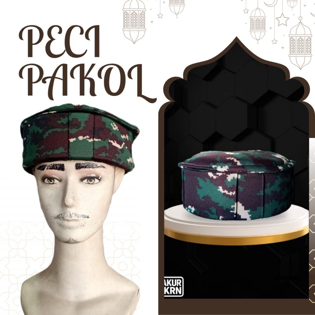 Peci Pakol Peci Afganistan PeciTaliban motif loreng