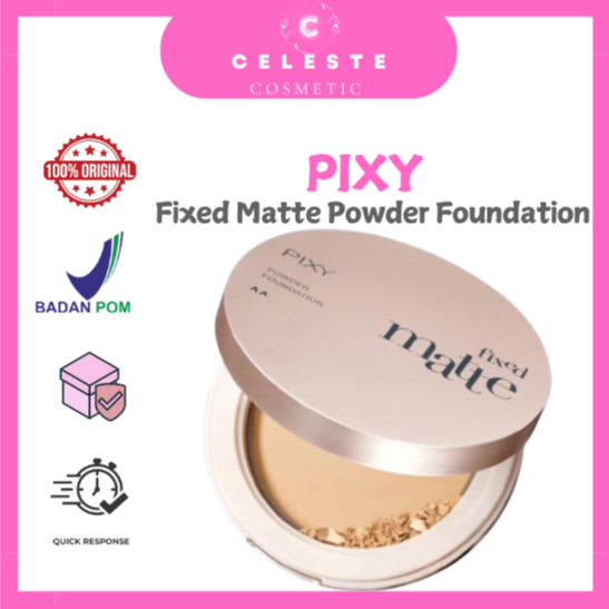 Pixy Fixed Matte Powder Foundation Tahan Lama