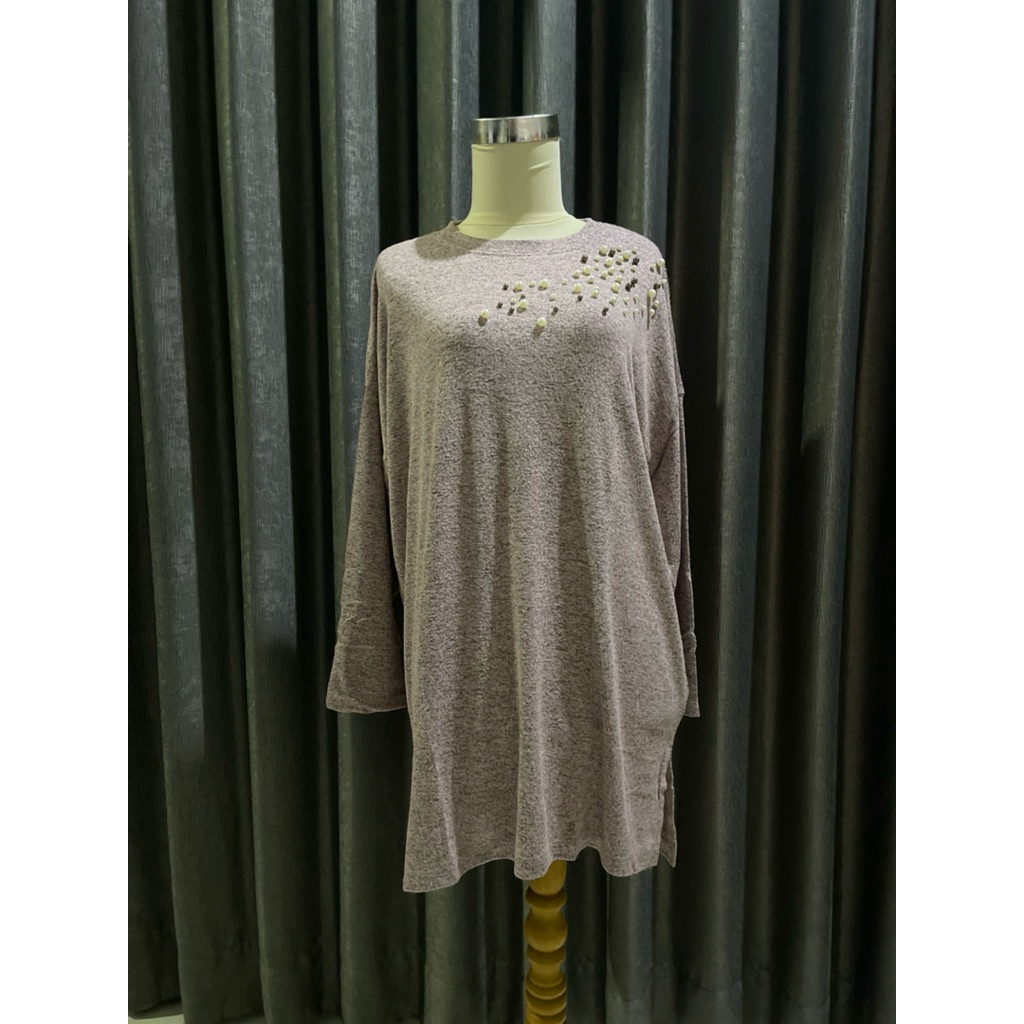 [PRELOVED] BAJU ATASAN TUNIK BEADS BRAND FIXPOSE