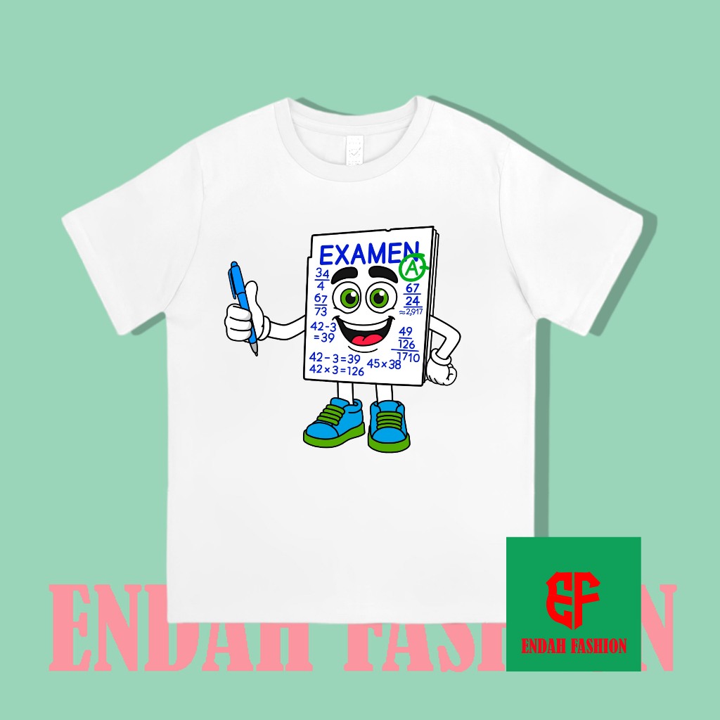 BAJU ANAK KAOS ANAK BRAINROT YESS MY EXAMEN