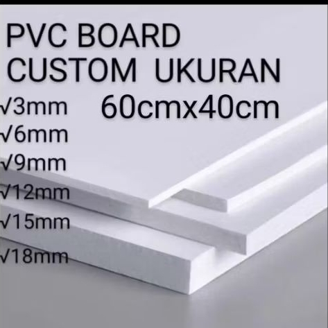 PVC board 60x40 potongan