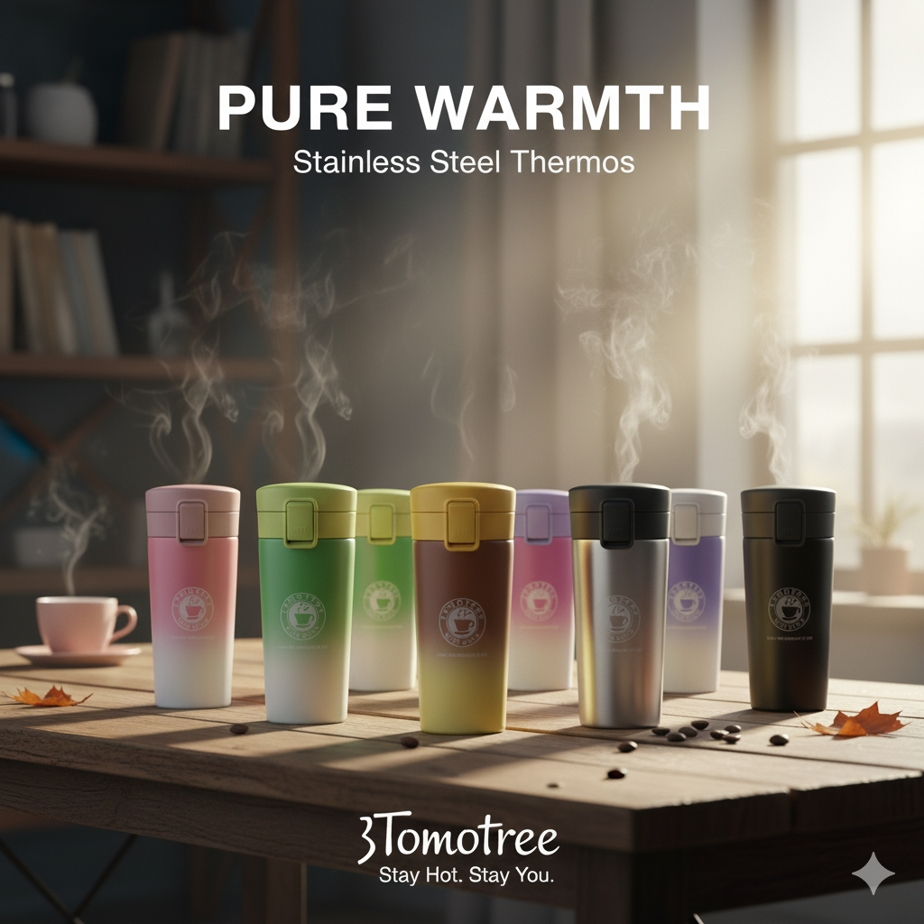 Thermos Kecil Mini Termos kopi Stainless Steel Vacum Tumbler 380ml