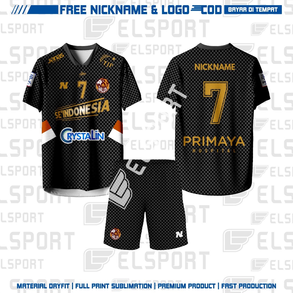Jersey Custom Futsal Home Halus Fc Terbaru PFL 2026 Full Printing Gratis Pasang Nama Dan No Punggung