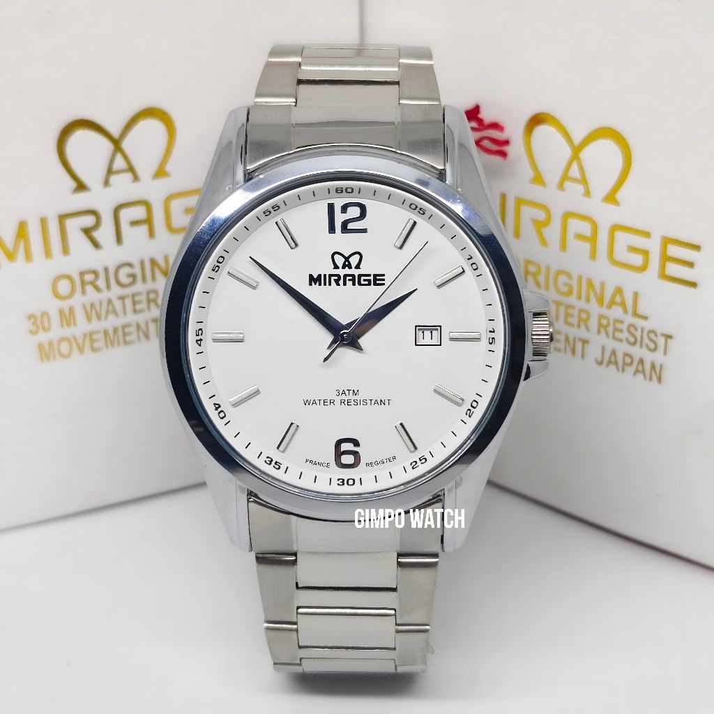 Mirage original jam tangan analog pria 8710brp-m
