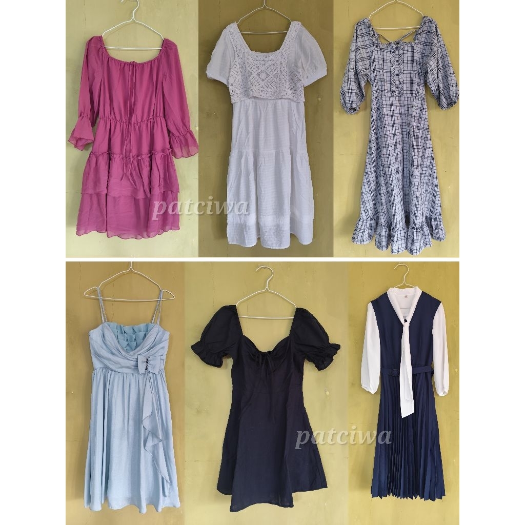 Dress Baju Katun Sifon atasan Wanita Korea