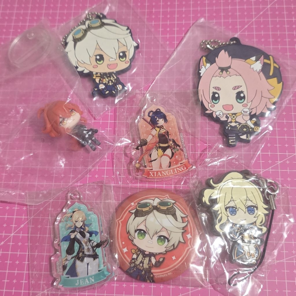 genshin impact bennet diona xiangling Diluc Ragnvindr  jean Gunnhildr keychain gantungan kunci akril