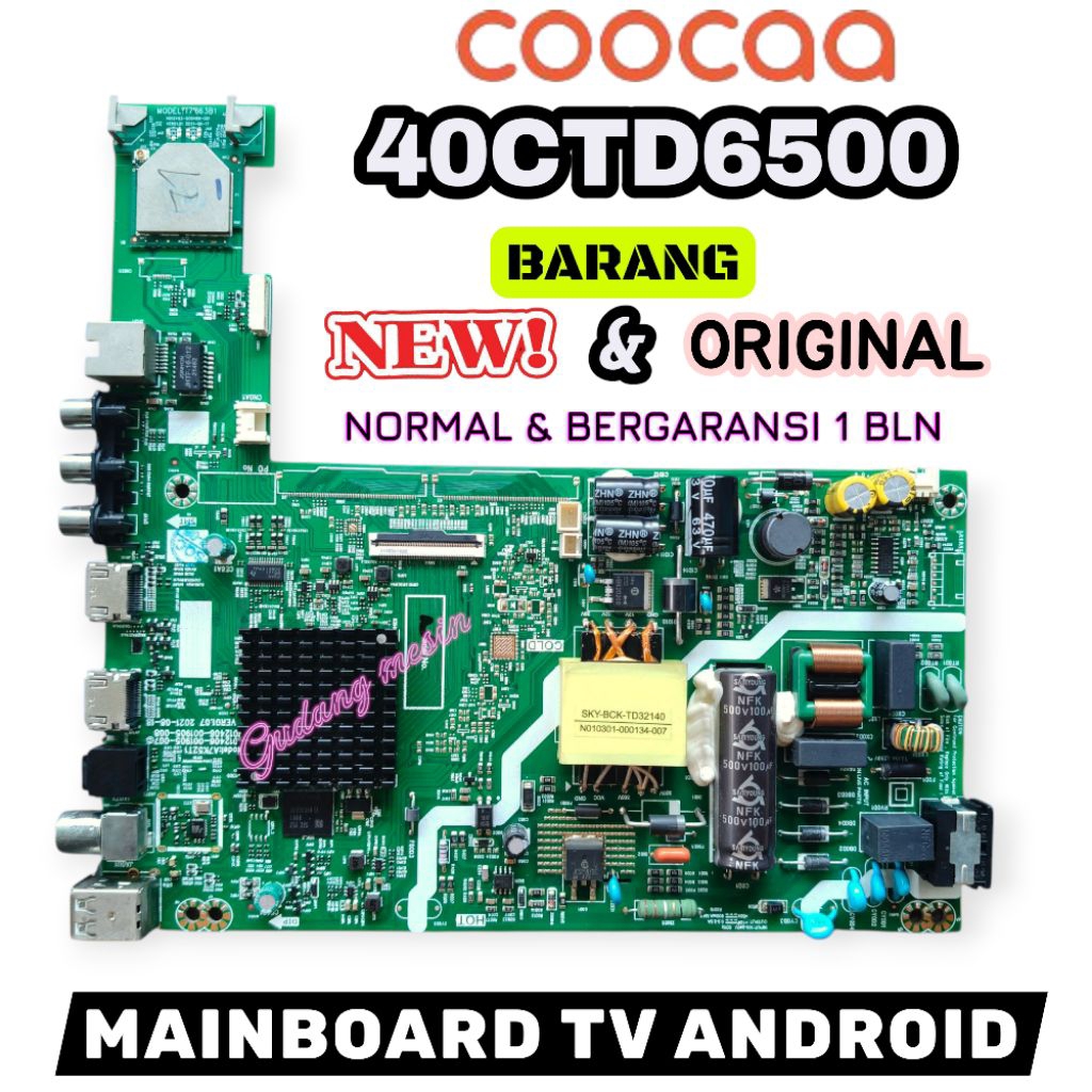 MB TV COOCAA 40CTD6500 / MAINBOARD TV COOCAA 40CTD6500 / MESIN TV COOCAA 40CTD6500 / MODUL TV COOCAA