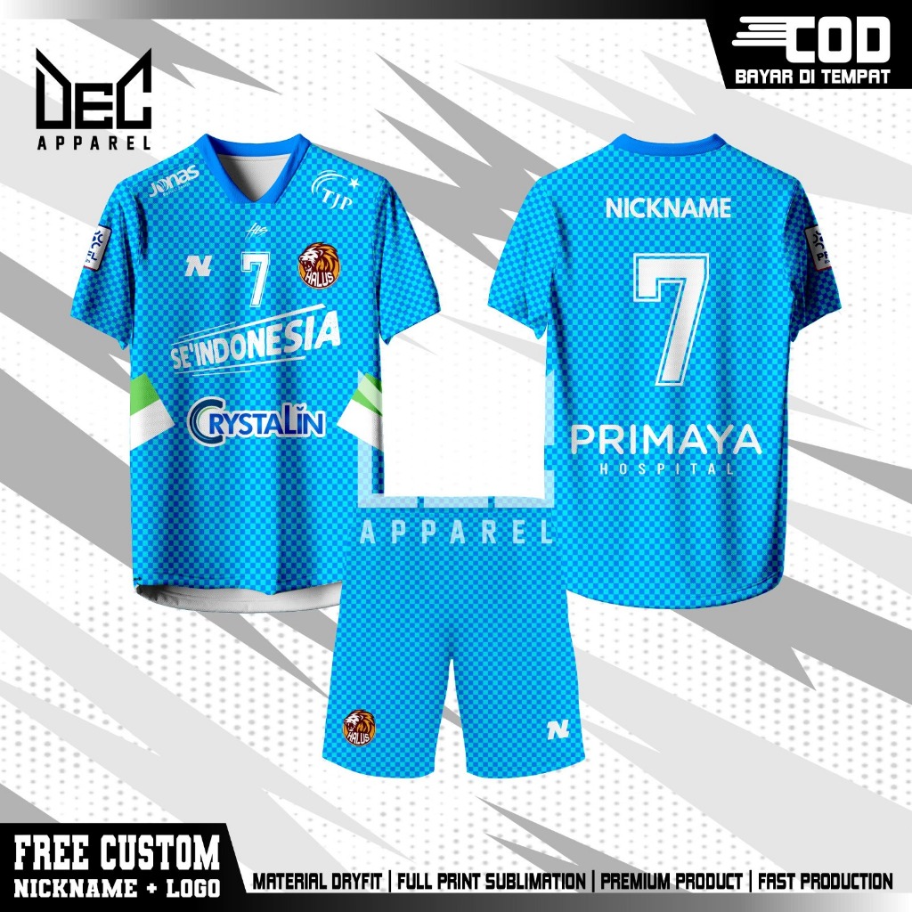 Jersey Custom Futsal Halus Fc 3RD Terbaru PFL 2026 Full Printing Gratis Pasang Nama Dan No Punggung