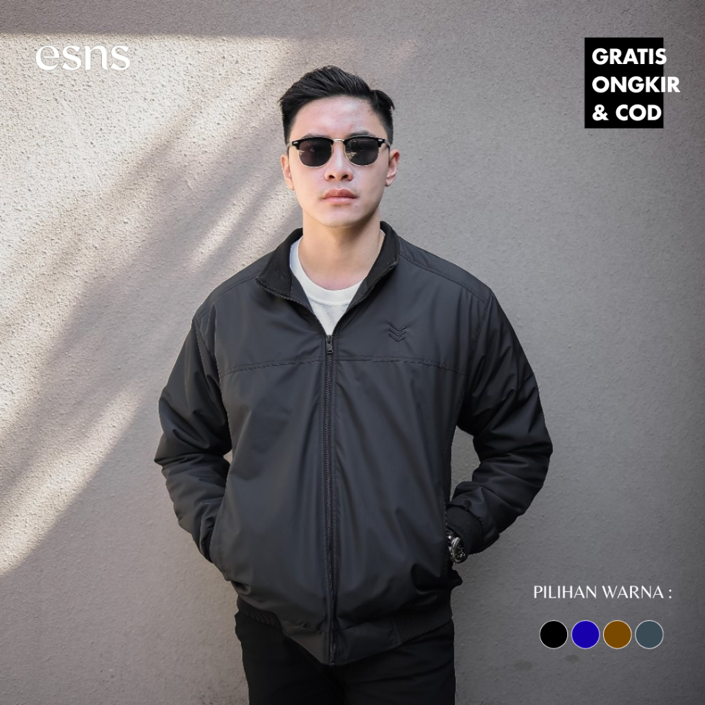 Jaket Mayer Parasut Polos Pria