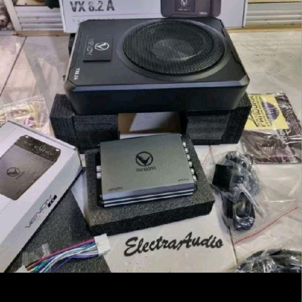 paket venom DSP pandora vpr 2.4 MKII & subwoofer aktif venom Vx 8.2 A Bass Speaker