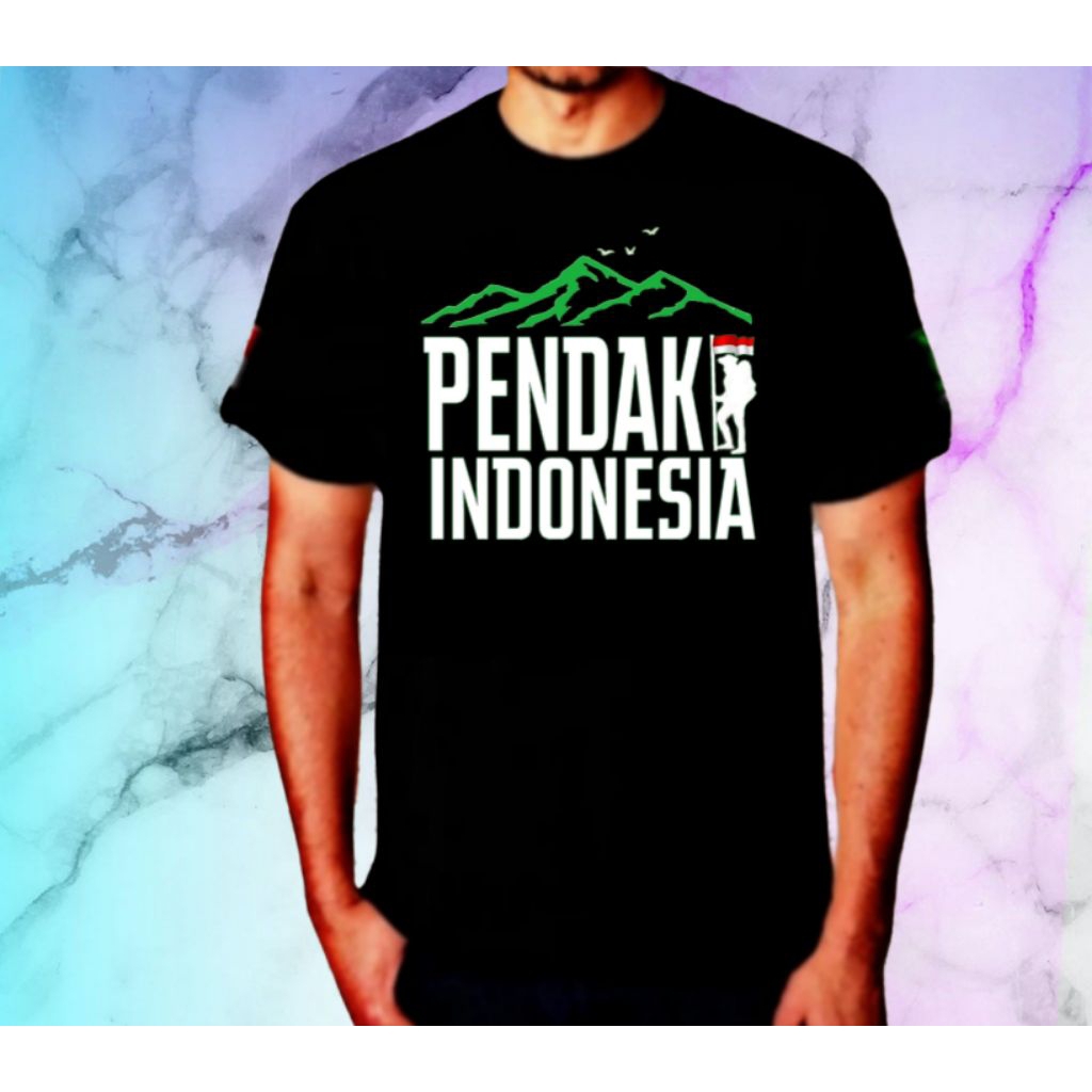 Baju Kaos sablon DTF pendaki Indonesia /pendaki gunung
