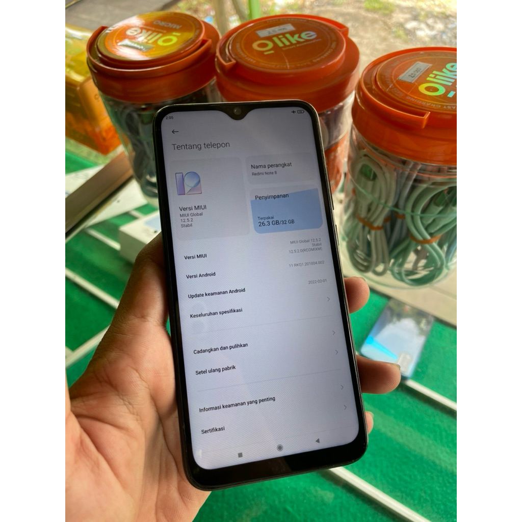hp second redmi note 8 ram 3/32gb