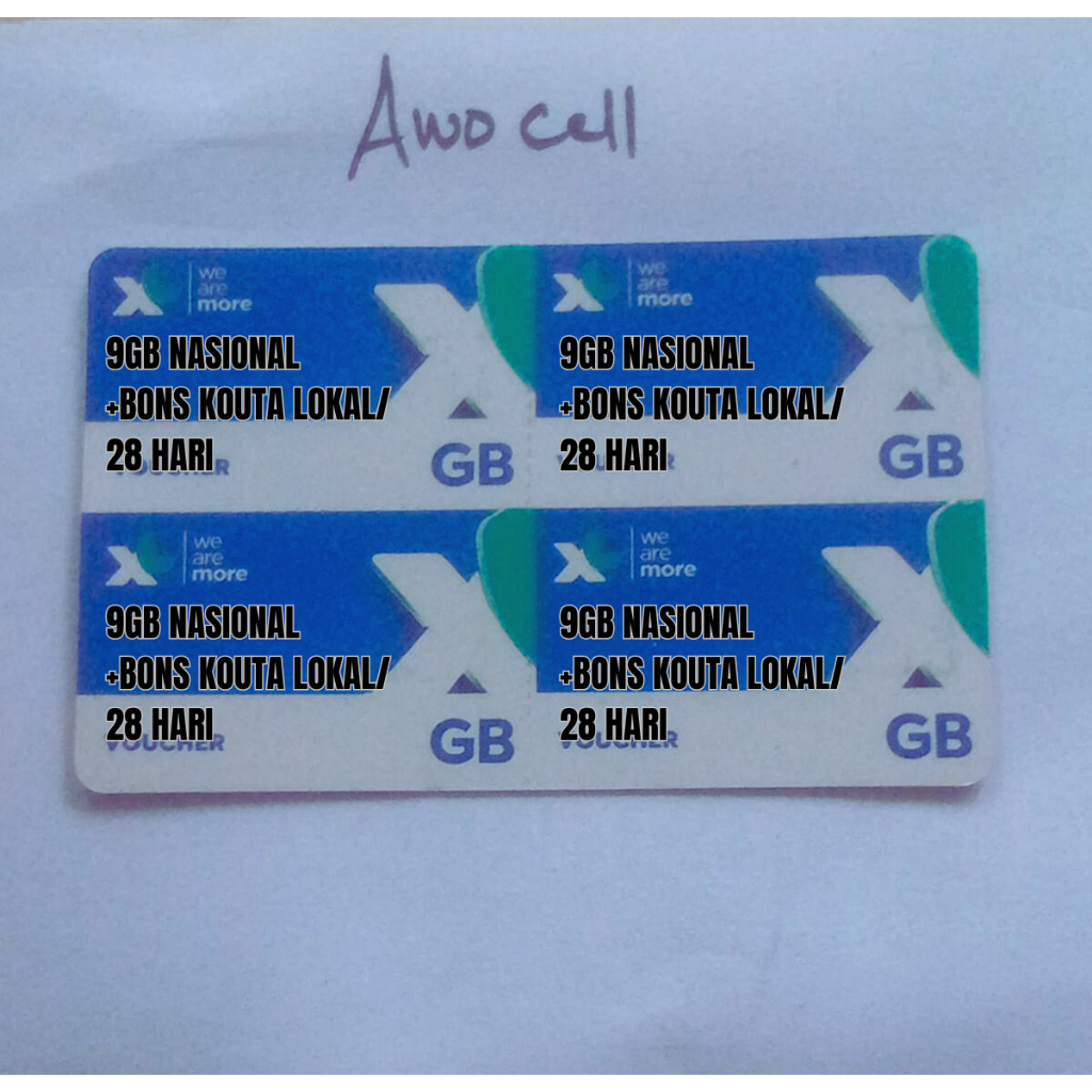 VOCER XL 9GB+KOUTA LOKAL 28HARI