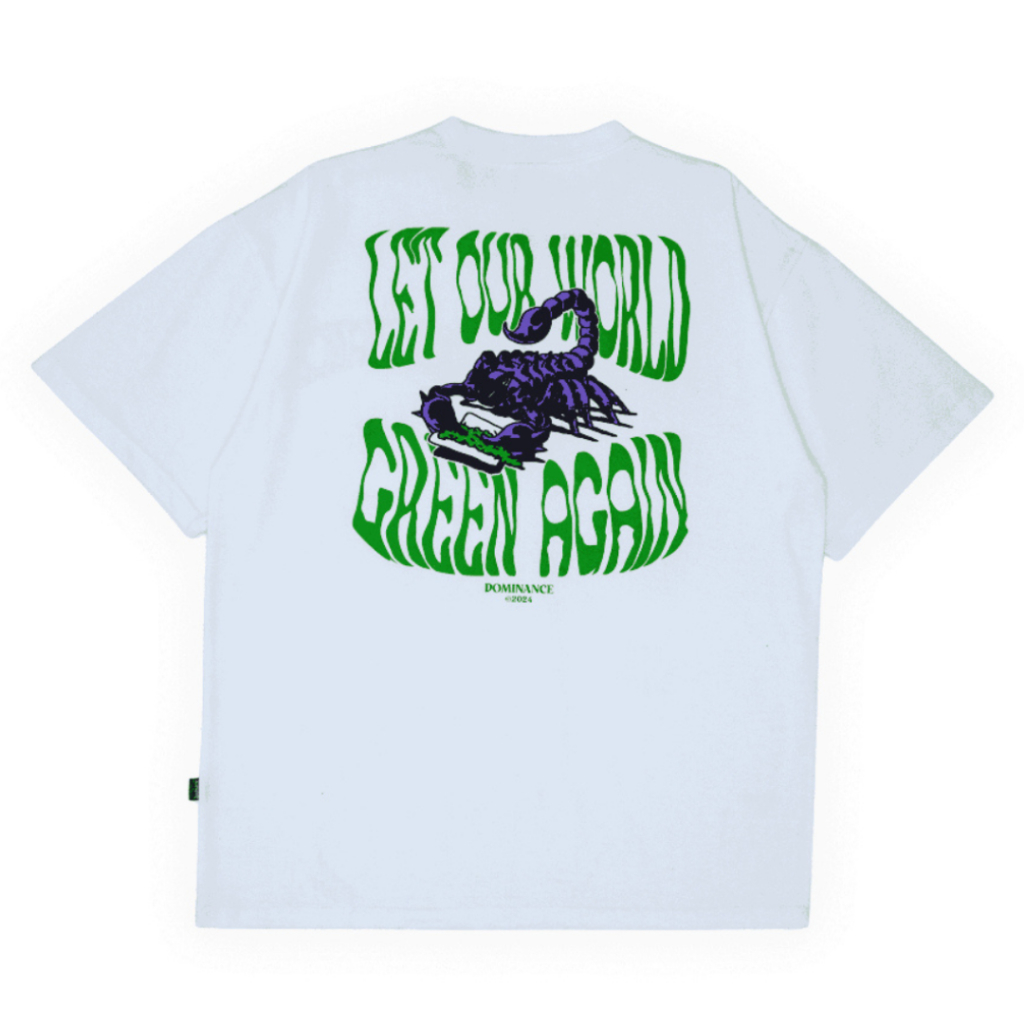 Dominance - Heavyweight T Shirt Kaos Oversize Cotton 16s Green Again