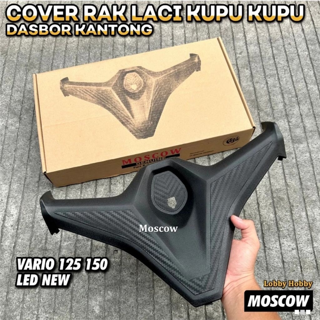 Cover Rak Laci Kantong Vario 125 150 Led New Tahun 2018-2022 Bahan Original Moscow Cover rak rack la