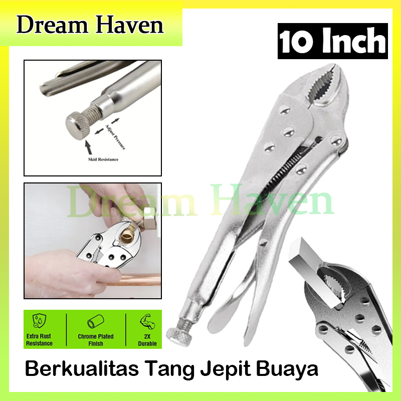 Berkualitas Tang Jepit Buaya/Tang Buaya Bengkok /Tang Buaya Bengkok 10 Inch