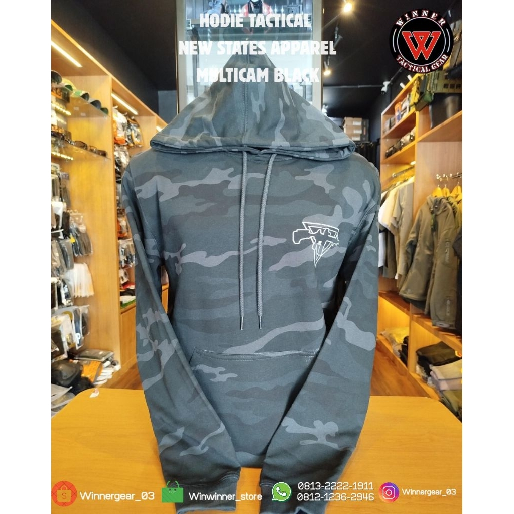 Hoodie Tactical new states apparel multicam black