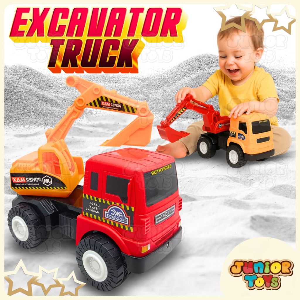 Mainan Truk Beko Excavator Friction Car Mainan Anak