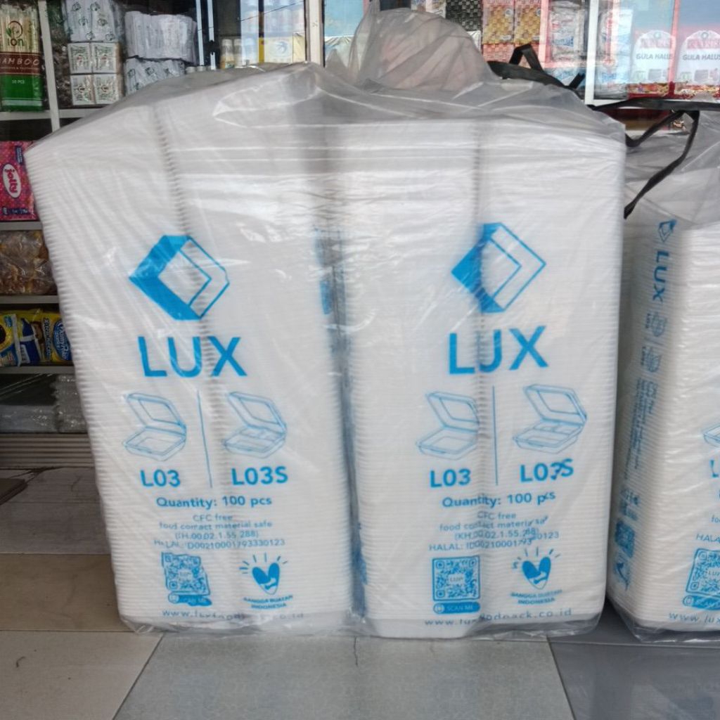 Styrofoam/Foam Kotak Polos LUX 17x17cm isi 100 pcs.
