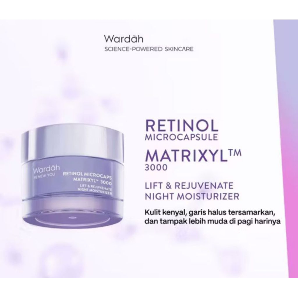 Wardah Renew You Retinol Microcaps || Night Moisturizer